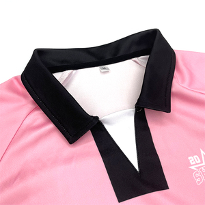 เสื้อฟุตบอลผู้หญิงสีชมพู ผ้าตาข่าย ระบายอากาศได้ดี สีพื้น ใส่ได้ทุกฤดู ชุดกีฬา รับผลิตตามแบบ (OEM) เสื้อฟุตบอลคุณภาพพรีเมียม - Product Image 6