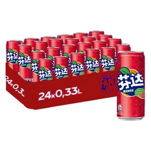 Venta al por mayor 330ml para Fanta Cream Soda Sabor a sandía Carbonato sin azúcar Ingrediente primario 24 latas/cartón en botella - Product Image 2