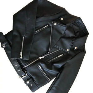 Nouvelle veste en cuir confortable pour femme, style streetwear 2025, couleur unie, vêtement décontracté, veste en cuir véritable pour femme - Product Image 5