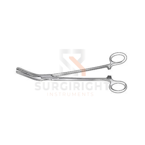 Pinzas para Histerectomía de 197 mm, Anguladas, con Dientes Planos 1x2, Instrumento Quirúrgico Ginecológico de SurgiRight - Product Image 2