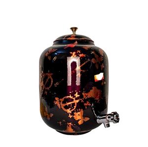 Dispensador de agua de cobre 100%, olla de agua impresa para el hogar, jardín y hotel, diseño elegante y estampado para la venta - Product Image 1