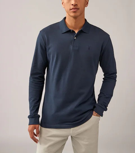 Camisetas de Manga Larga Bordadas OEM de Alta Calidad para Hombre, Camisetas Polo Personalizadas - Product Image 5