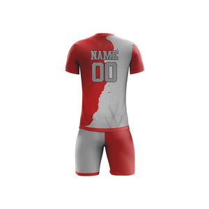 ชุดเสื้อและกางเกงฟุตบอลผ้าโพลีเอสเตอร์ ดีไซน์ล่าสุดปี 2026 คอกลม แบบซับลิเมชั่น - Product Image 4