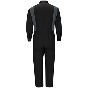 Combinaison de travail noire à manches longues pour homme, coupe classique, antistatique, pour atelier et usine - Product Image 4