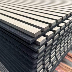Panel de Pared Acanalado de Madera Maciza MDF con Fibra de Poliéster con Efecto Estrellado 3D, Precio de Fábrica, Paneles Acústicos Interiores Ecológicos - Product Image 4