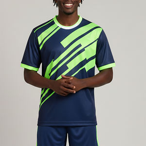 Maillot de football pour homme de haute qualité, sur mesure, 100% polyester, avec design personnalisé par sublimation, manches courtes, respirant et à séchage rapide - Product Image 5