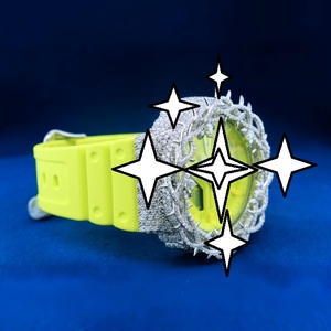 นาฬิกาข้อมือ LED หน้าปัดเรืองแสง รุ่น Unisex Moissanite ตัวเรือนสแตนเลส สายซิลิโคน ขนาด 40 มม. กลไกควอตซ์ - Product Image 3