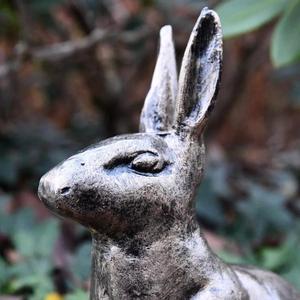 Bronze Rabbit <b>Ornament</b> <b>Easter</b> Decoration Metal Crafts Vintage Rabbit Sculpture Decorative Items For Garden Supplies - Product Image 3