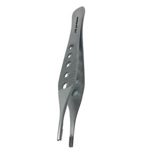 Pince à tissus Adson Brown en acier inoxydable, plate, fenêtrée, de 4-3/4 pouces de long, 9x9 dents, droite, qualité supérieure - Product Image 4