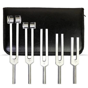 Ensemble de diapasons 128Hz 256Hz 512Hz 1024Hz 2048Hz – Guérison sonore des chakras 5 pièces - Product Image 1