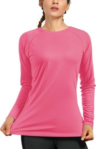 T-shirts en mousseline de soie pour femmes, coupe ajustée, protection solaire, anti-UV, décontractés, pour le sport et la remise en forme, séchage rapide, anti-plis, toutes saisons - Product Image 3