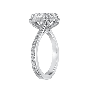 Anillo Iced Jewelz con corte de cojín de 2.50 quilates, oro amarillo de 14K, chapado en oro para ella, anillo de compromiso IGI, anillo de boda - Product Image 3