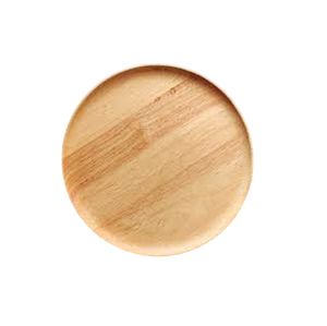 Assiette de service ronde en bois, couleur unie, design minimaliste, style artisanal, vaisselle de ferme moderne et organique, vaisselle de luxe - Product Image 5