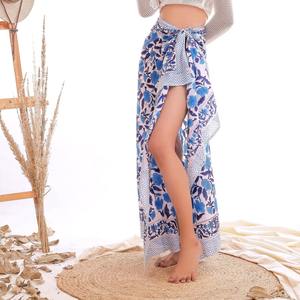 OEM Summer Floral Printed Cotton <b>Sarongs</b> Animal Pattern <b>Bikini</b> Cover Pareo Mandala Beach Towel Breathable Quick Dry Minimum - Product Image 4
