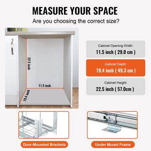 Contenitore per Rifiuti Estraibile da 35L, Monoblocco, per Installazione Sottopensile, Capacità 110 Libbre, Accessori per Mobili da Cucina - Product Image 6