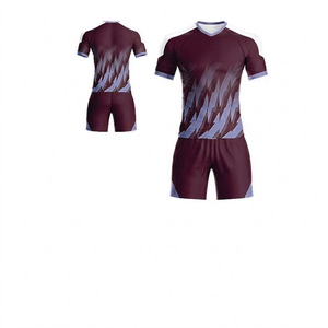 Venta Directa de Fábrica, Uniformes de Fútbol Transpirables para Hombre y Mujer, Logotipo Frontal Personalizado, Servicio OEM para Equipos, 100% Poliéster - Product Image 3