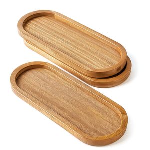 Bandeja de Servir Rústica de Madera Hecha a Mano, Bandeja de Servir para Desayuno, Té, Café y Comida, Decoración para el Hogar, Cocina, Restaurante y Hotel - Product Image 6