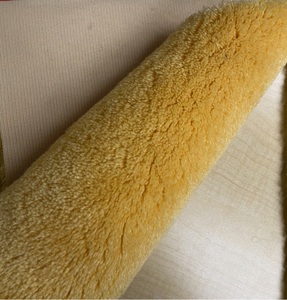 Rodillo de Pintura Ecológico, Color Amarillo, con Pegamento Resistente, Tela Cepillada 100% Poliéster, 600gsm, Ancho 58/60 Pulgadas, Hecho para Niñas - Product Image 5