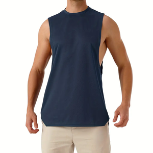 NESTA SPORTS Débardeur de sport décontracté pour homme, grande taille, couche de compression douce, respirant, design tricoté, sans manches - Product Image 1