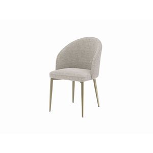 Ensemble de 2 chaises de salle à manger latérales en tissu champagne Cora - Product Image 4