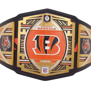 Ceinture de championnat NFL des Cincinnati Bengals, personnalisable, de haute qualité, or et noir, ceinture sportive personnalisée, ceinture de champion, objet de collection - Product Image 2