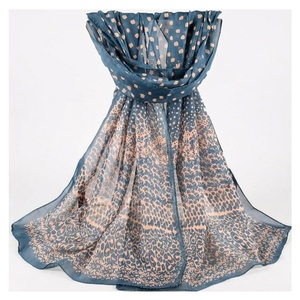 Pañuelo de Chifón para Mujer, Estampado de Leopardo, Largo, Elegante, Multifuncional, Accesorio de Moda para Todas las Temporadas - Product Image 2
