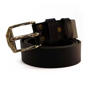 Ceinture en cuir pour homme de haute qualité, personnalisable, en cuir de vache, avec boucle en acier, style décontracté, logo personnalisé, directement du Pakistan - Product Image 4