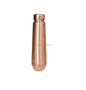 Handcrafted copper <b>water</b> <b>bottle</b> with multicolor enamel floral design and timeless beauty for home use and conscious hydration - Product Image 2