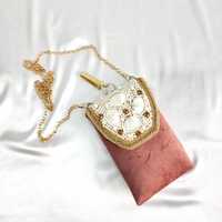 Dragonne de téléphone perlée personnalisée au design original, faite à la main avec perles de rocaille, compatible iPhone et Samsung, émail de poterie artisanal