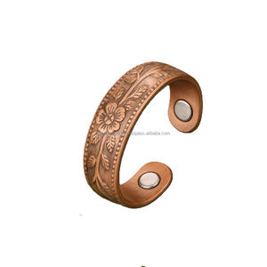 แหวนทองแดงแม่เหล็กขัดเงาเพื่อบรรเทาอาการปวดข้อและฟื้นฟูกล้ามเนื้อ พร้อมปรับขนาดได้เพื่อความสบาย - Product Image 6