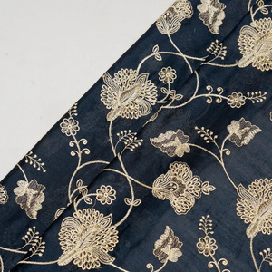 Tela de Encaje Bordado de Alta Calidad, Elegante Tela de Malla Estampada con Jacquard Floral para Vestidos de Novia y Decoración de Prendas - Product Image 2