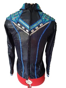 Chaqueta Western Custom Rodeo Queen Showmanship Base negra - Product Image 6