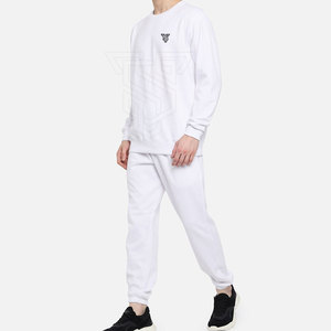 Ensemble de survêtements d'hiver respirants 100 % coton pour hommes, personnalisables avec logo, légers et de haute qualité, vente en gros - Product Image 4