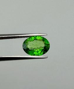 Pierre précieuse naturelle de tsavorite grenat, taille ovale, verte, lisse, pierre de bijoux verte vibrante pour collectionneur, 2,24 ct - Product Image 2