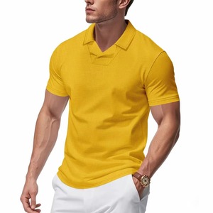 Camiseta Polo de Verano para Hombre, Diseño Informal Holgado con Textura Waffled, Tejido Sólido - Product Image 2