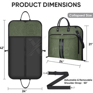 Sac de voyage pour vêtements avec logo personnalisé, pliable, grande capacité, coutures robustes, design multi-poches, pour les voyages d'affaires et les longs trajets - Product Image 4