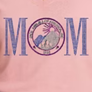 Camiseta Rosa con Logo MOM para Mujer, Ropa Casual para el Día a Día, Estilo Urbano, Cómoda, a la Moda - Product Image 2