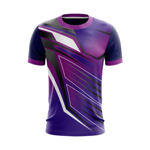 เสื้อถักโพลีเอสเตอร์สำหรับเล่นยิมเสื้อวิ่งเสื้อกีฬาสไตล์ลำลองพิมพ์ซับลิเมชัน100% พิมพ์ลายเปล่าโลโก้ตามสั่ง - Product Image 1