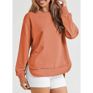 Sweat-shirt à col montant personnalisé avec impression de lettres pour femme, coupe oversize en polaire, décontracté pour l'hiver, nouvelle collection - Product Image 2