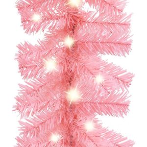 66 ft <b>Pink</b> Christmas Garland with LED Lights Festive <b>Wreath</b> Decorations - Product Image 4