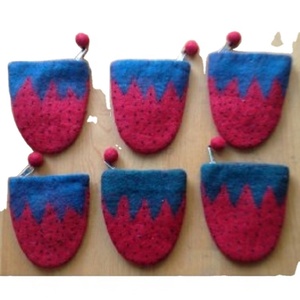 Bolso de Fieltro Creativo con Cremallera Bordada para Mujer, con Correa de Cadena y Forro 100% Algodón, Ecológico para Uso Diario - Product Image 6