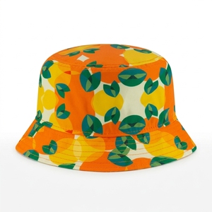 Chapeau seau à motif de fruits unisexe, décontracté, printemps-été, vêtements de plage, toile en polyester, taille adulte 56-58CM - Product Image 5