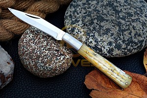 Custom Handmade <b>Bone</b> <b>Handle</b> Folding Pocket <b>Knife</b> – Stainless Steel EDC Slip Joint <b>Knife</b> for Camping, Hunting & Outdoor Use - Product Image 3