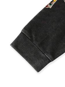 Sudadera con capucha vintage con cremallera y apliques de diamantes de imitación, de algodón polar, para hombre, fabricación de calidad de exportación para compradores globales - Product Image 6