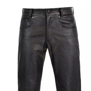 กางเกงหนังลำลองของผู้ชายดีไซน์ใหม่มีกระดุมลายบินน้ำหนักเบา - Product Image 6