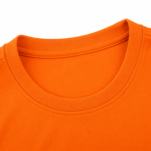 Men's <b>Orange</b> 100% Polyester Jersey Knitted Quick Dry <b>T</b>-<b>Shirt</b> Short Sleeve Crew Neck Regular Fit Solid Color Casual Sportswear - Product Image 4