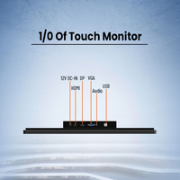 Moniteur tactile frontal industriel 4K UHD IP65 de 27 pouces