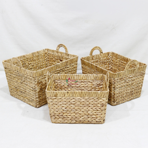 Artex Dong Thap Factory Panier en jacinthe d'eau fait main pour le stockage du linge - Product Image 2