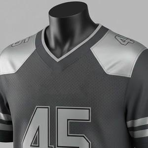 เสื้อฟุตบอลอเมริกันแบบสั่งทำพิเศษ พิมพ์ลายทันสมัย ระบายอากาศได้ดี แขนสั้น สำหรับทุกเพศทุกวัย ไซส์พลัส สำหรับทีมกีฬา - Product Image 3