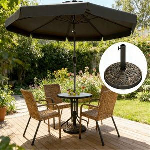 Base de support de parasol en bronze uniquement pour parasols et bases de terrasse - Product Image 1